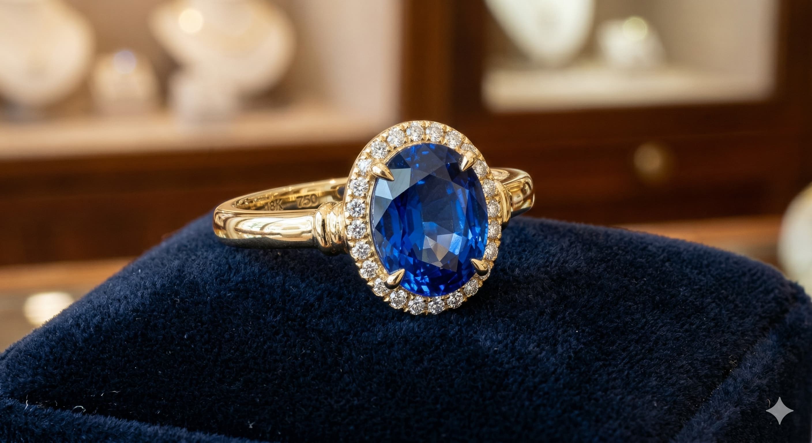 Goldring mit Edelstein