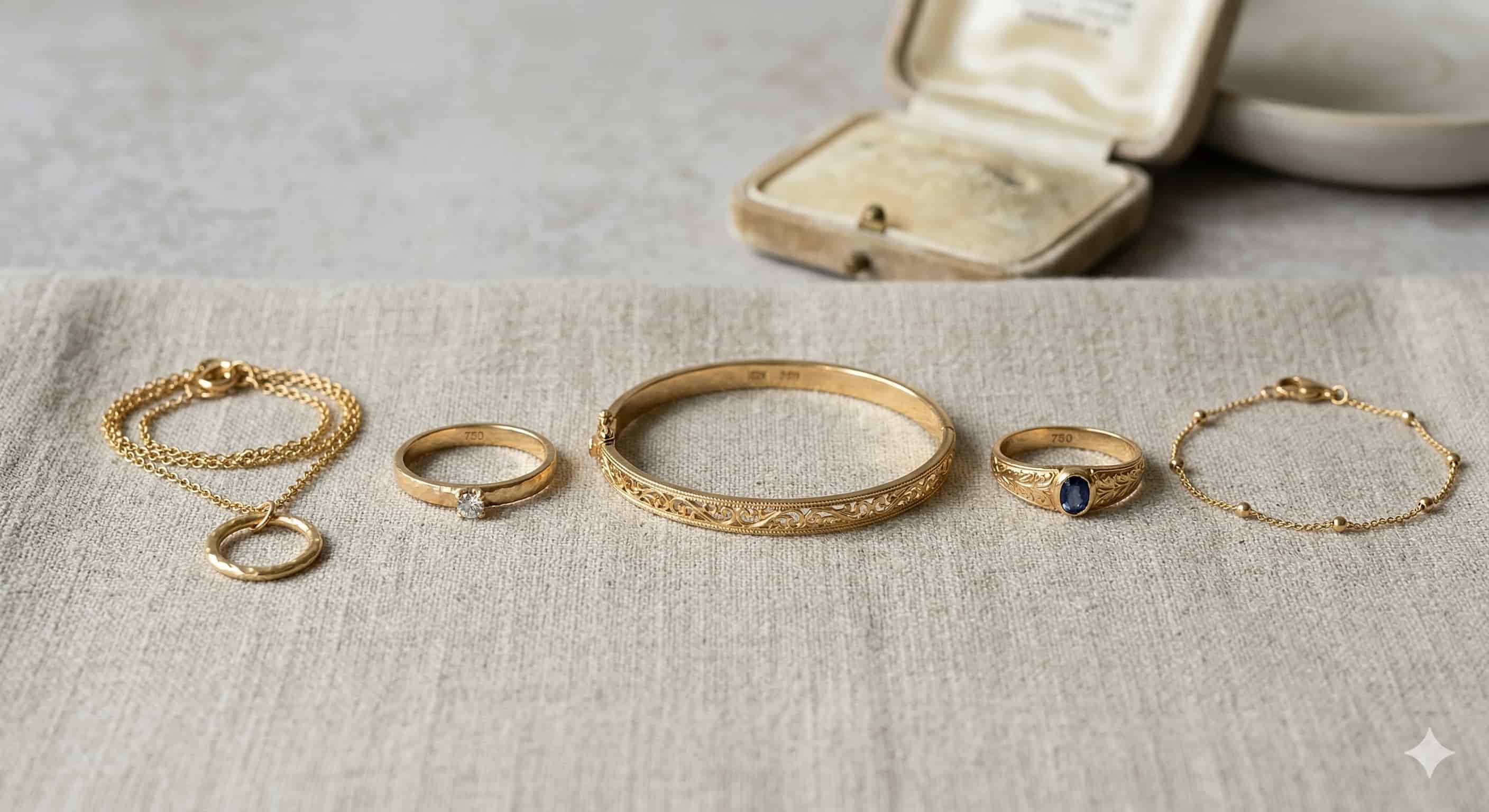 Geerbter Goldschmuck